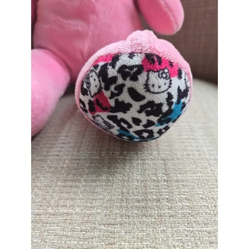 Pink HELLO KITTY Build A Bear SANRIO Leopard Print Paws 18” Plush Winking NO BOW
